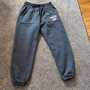 White Fox Offstage Sweatpants Size S/M